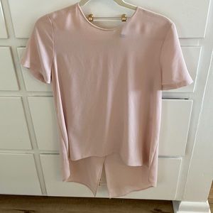 Bcbg max azria split back top blush